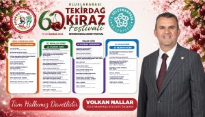 60. KİRAZ FESTİVALİ COŞKUSU BAŞLIYOR: İŞTE 4 GÜNLÜK KONSER PROGRAMI