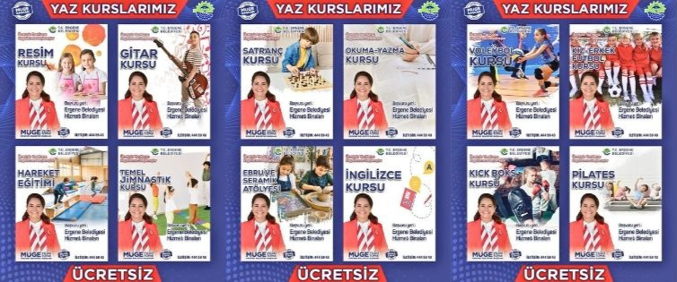 ERGENE BELEDİYESİ’NDE ÜCRETSİZ YAZ KURSU DÖNEMİ BAŞLADI